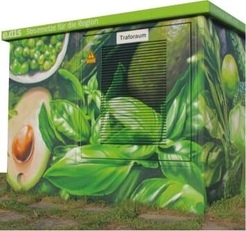 Steven Karlstedt - Graffiti-Künstler Berlin - Referenz Trafostation - Avocado-Motiv