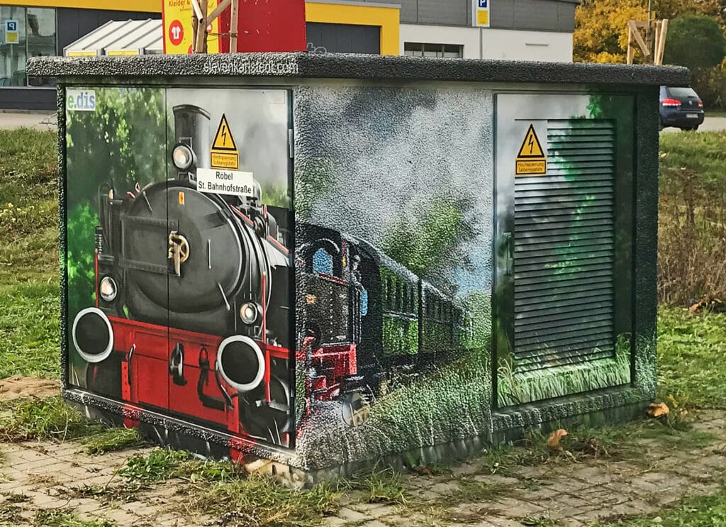 Steven Karlstedt Graffiti Referenz - e.dis Netz - Trafostation
