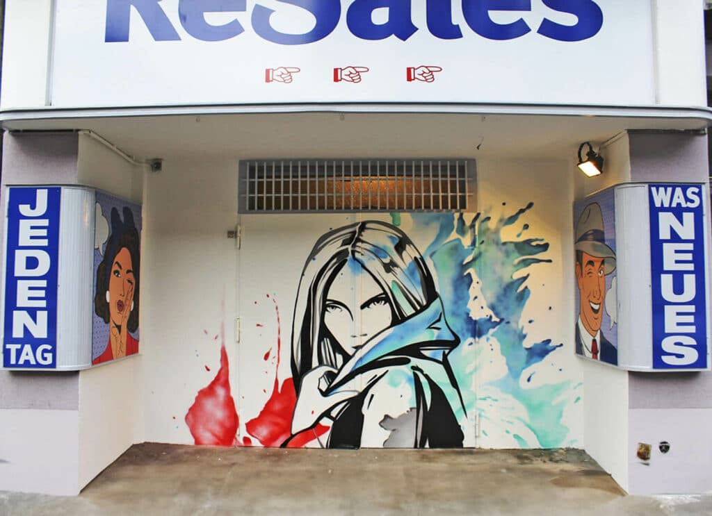 Steven Karlstedt Graffiti Referenz - Fassadengestaltung ReSales Berlin