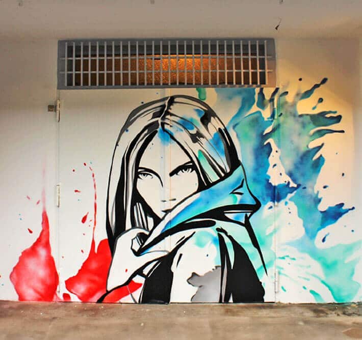 Graffiti an Fassaden - Beispiel - Steven Karlstedt