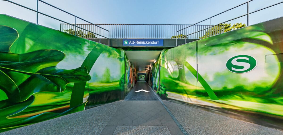Virtuelle 360°-Tour am S-Bahnhof Alt-Reinickendorf